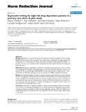 báo cáo khoa học: "   Expressive writing for high-risk drug dependent patients in a primary care clinic: A pilot study"