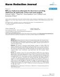 báo cáo khoa học: " Efficacy of pharmacotherapies for short-term smoking abstinance: A systematic review and meta-analysis"