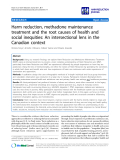 báo cáo khoa học: "   Harm reduction, methadone maintenance treatment and the root causes of health and social inequities: An intersectional lens in the Canadian context"