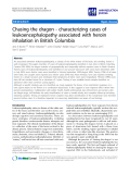 báo cáo khoa học: "  Chasing the dragon - characterizing cases of leukoencephalopathy associated with heroin inhalation in British Columbia"