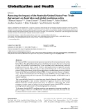 báo cáo khoa học: "  Assessing the impact of the Australia-United States Free Trade Agreement on Australian and global medicines policy"