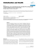 báo cáo khoa học: "   Globalization and social determinants of health: Promoting health equity in global governance (part 3 of 3)"