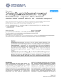 Báo cáo y học: "Technetium-99m scan in the laparoscopic management of a misdiagnosed Meckel’s diverticulum: a case report"