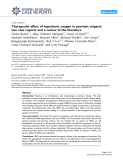 Báo cáo y học: "Therapeutic effect of hyperbaric oxygen in psoriasis vulgaris: two case reports and a review of the literature"