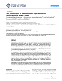 Báo cáo y học: " Late presentation of arrhythmogenic right ventricular cardiomyopathy: a case report"