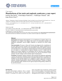 Báo cáo y học: " Mesothelioma of the testis and nephrotic syndrome: a case report"