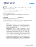 Báo cáo y học: " Burned-out testis tumour that metastasized to retroperitoneal lymph nodes: a case report"