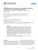 Báo cáo y học: " Incisional hernia as an unusual cause of hepatic encephalopathy in a 62-year-old man with cirrhosis: a case repor"