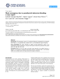 Báo cáo y học: "Neck emergency due to parathyroid adenoma bleeding: a case report"