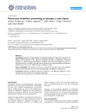 Báo cáo y học: "Pulmonary embolism presenting as syncope: a case report"