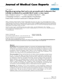 Báo cáo y học: " Rapidly progressing, fatal and acute promyelocytic leukaemia that initially manifested as a painful third molar: a case report"