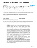 Báo cáo y học: "Cerebral involvement in a patient with Goodpasture's disease due to shortened induction therapy: a case report"