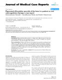 Báo cáo y học: " Pigmented villonodular synovitis of the knee in a patient on oral anticoagulation therapy: a case report"