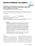 Báo cáo y học: " Circumferential thoracolumbar corrective fusion with an anterior interbody fresh-frozen femoral head allograft for osteoporotic lower acute kyphosis: a case report"