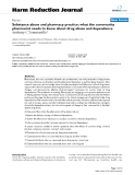 báo cáo khoa học: " Substance abuse and pharmacy practice: what the community pharmacist needs to know about drug abuse and dependence"