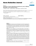 báo cáo khoa học: " Initiation to heroin injecting among heroin users in Sydney, Australia: cross sectional survey"