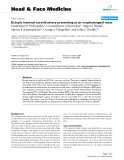 báo cáo khoa học: " Ectopic internal carotid artery presenting as an oropharyngeal mass"