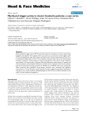 báo cáo khoa học: "  Myofascial trigger points in cluster headache patients: a case series"