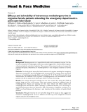 báo cáo khoa học: "  Efficacy and tolerability of intravenous methylergonovine in migraine female patients attending the emergency department: a pilot open-label study"