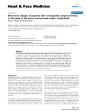 báo cáo khoa học: " Behavioral changes of patients after orthognathic surgery develop on the basis of the loss of vomeronasal organ: a hypothesis"