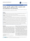 báo cáo khoa học: "  Gender specific quality of life in patients with oral squamous cell carcinomas"