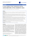 báo cáo khoa học: " In vitro analysis of the cytotoxicity and the antimicrobial effect of four endodontic sealers"