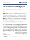 báo cáo khoa học: " Gingival crevicular fluid MMP-8-concentrations in patients after acute myocardial infarction"