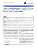 báo cáo khoa học: "  Oral bisphosphonate-related osteonecrosis of the jaws in rheumatoid arthritis patients: a critical discussion and two case reports"