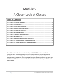 Module 9 A Closer Look at ClassesTable of ContentsCRITICAL SKILL 9.1: Overload contructors