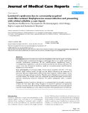 Báo cáo y học: " Lemierre's syndrome due to community-acquired meticillin-resistant Staphylococcus aureus infection and presenting with orbital cellulitis: a case report"