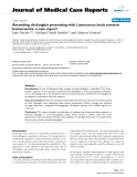 Báo cáo y học: " Ascending cholangitis presenting with Lactococcus lactis cremoris bacteraemia: a case report"