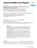 Báo cáo y học: " Management of major bile duct injury after laparoscopic cholecystectomy: a case report"