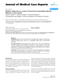 Báo cáo y học: " Sodium valproate as a cause of recurrent transudative pleural effusion: a case report"