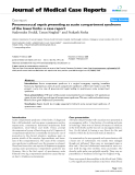Báo cáo y học: "Pneumococcal sepsis presenting as acute compartment syndrome of the lower limbs: a case report"