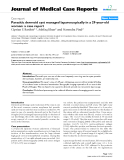 Báo cáo y học: " Parasitic dermoid cyst managed laparoscopically in a 29-year-old woman: a case report"