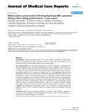 Báo cáo y học: "  Hydrocarbon pneumonitis following liquid paraffin aspiration during a fire-eating performance: a case report"