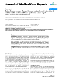 Báo cáo y học: "Lateral rectus muscle disinsertion and reattachment to the lateral orbital wall in exotropic Duane syndrome: a case report "