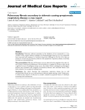 Báo cáo y học: " Pulmonary fibrosis secondary to siderosis causing symptomatic respiratory disease: a case report"