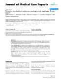 Báo cáo y học: "Posterior mediastinal melanoma causing severe dysphagia: A case report"