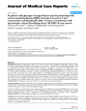 Báo cáo y học: " A patient with glycogen storage disease type Ib presenting with acute myeloid leukemia (AML) bearing monosomy 7 and translocation t(3;8)(q26;q24) after 14 years of treatment with granulocyte colony-stimulating factor (G-CSF): A case report"