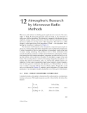 Radio Propagation and Remote Sensing of the Environment - Chapter 12