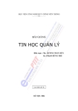 Tin học quản lý dành cho những người mới học