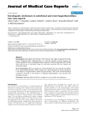 Báo cáo y học: "  Intrahepatic cholestasis in subclinical and overt hyperthyroidism: two case reports"