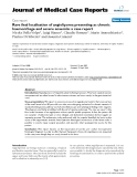 Báo cáo y học: "Rare ileal localisation of angiolipoma presenting as chronic haemorrhage and severe anaemia: a case report"