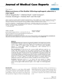 Báo cáo y học: " Adenocarcinoma of the bladder following nephrogenic adenoma: a case report"