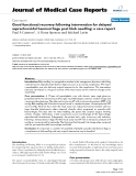 Báo cáo y học: "   Good functional recovery following intervention for delayed suprachoroidal haemorrhage post bleb needling: a case report"