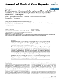 Báo cáo y học: "   Double rupture of interventricular septum and free wall of the left ventricle, as a mechanical complication of acute myocardial infarction: a case report"