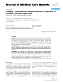 Báo cáo y học: "  Managing a locally advanced malignant thymoma complicated by nephrotic syndrome: a case report"