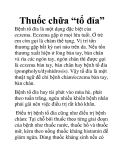 Thuốc chữa “tổ đỉa”