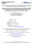 báo cáo khoa học: " Determinants of agreement between self-reported and parent-assessed quality of life for children in Germany - Results of the German Health Interview and Examination Survey for Children and Adolescents (KiGGS)"